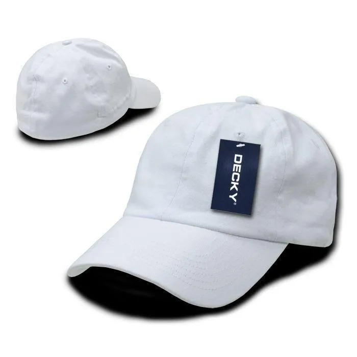 1 Dozen Decky Washed Cotton Polo Style Flex Fitted Baseball Hats Caps Wholesale Lots