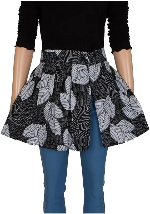 African Fabric Print Belt for Women Party Festival Dance Pleated Skirt Belts