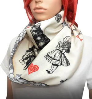 Alice in wonderland Infinity Scarf (Big print)