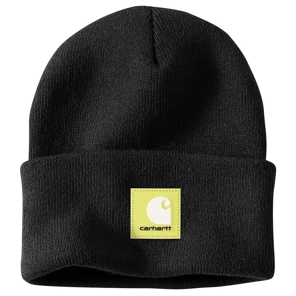 Carhartt 106920 Men's Knit Rubber Patch Beanie