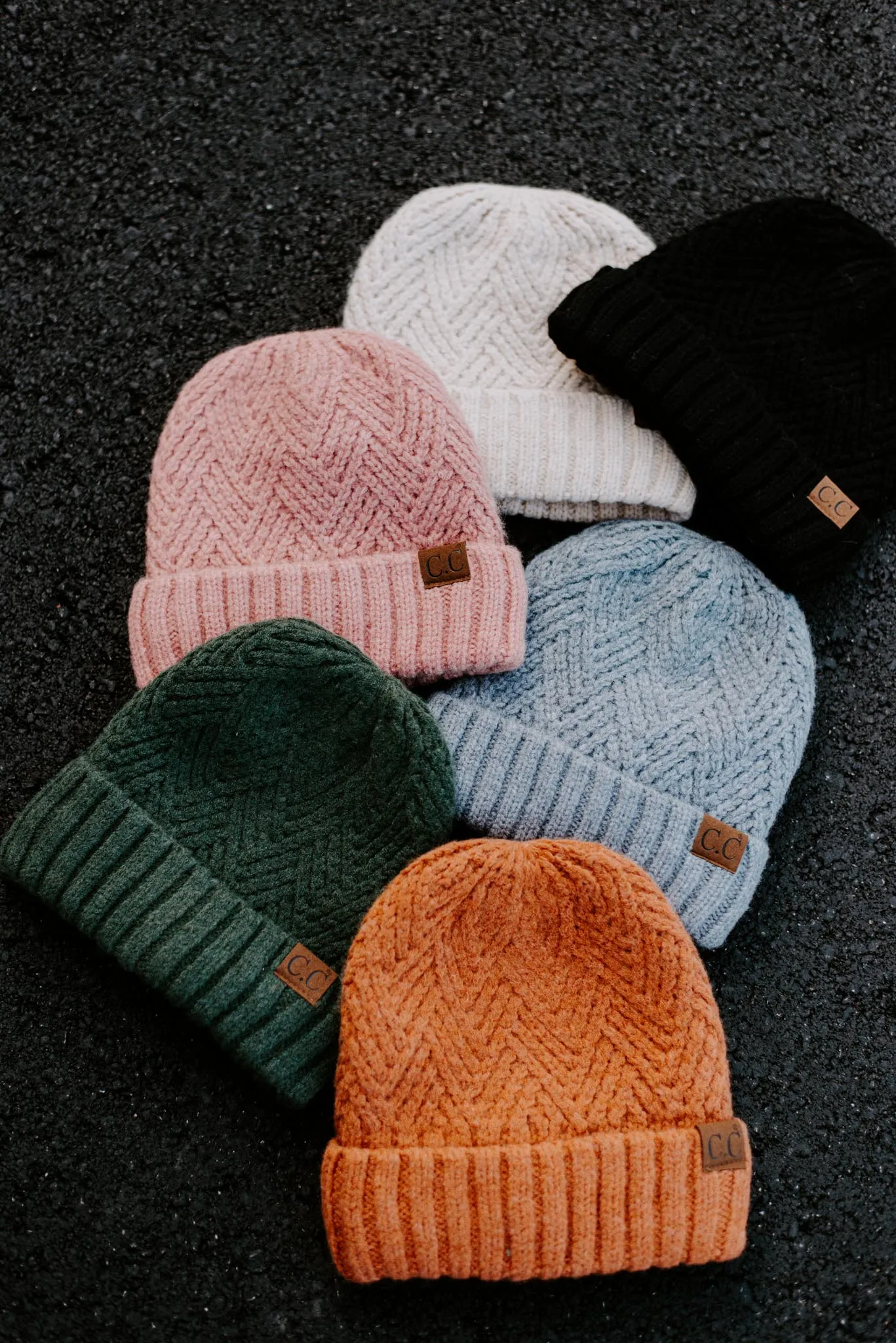 C.C. Criss Cross Knit Beanie | 6 Colors