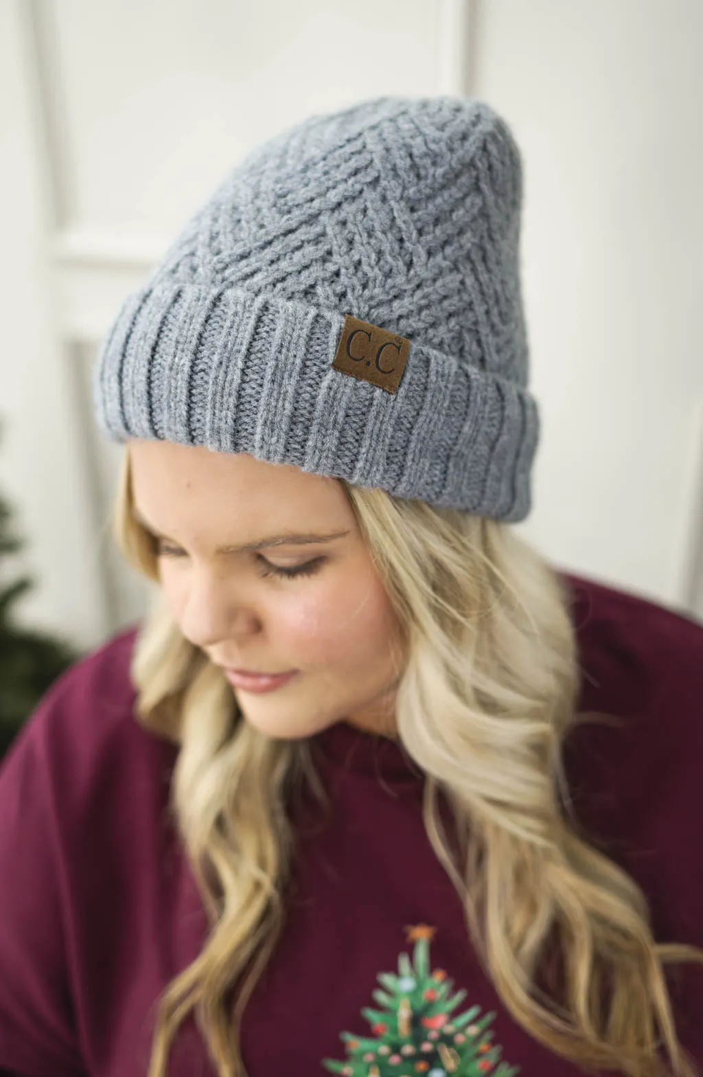 C.C. Criss Cross Knit Beanie | 6 Colors