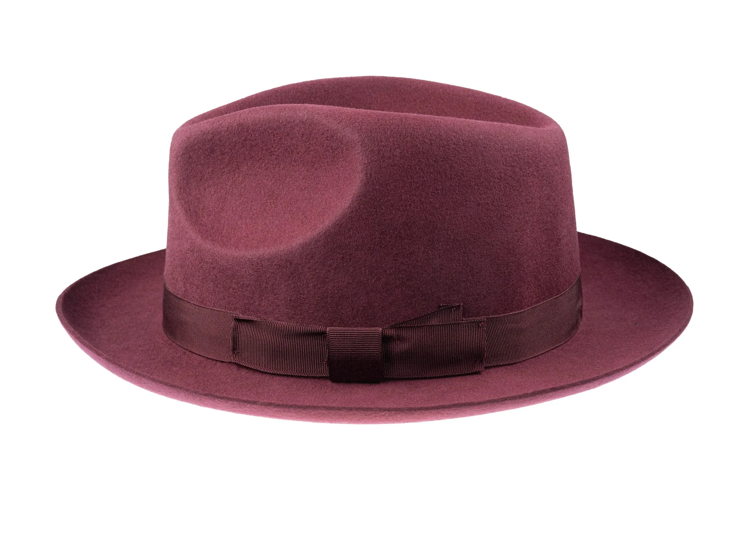 CHRISTYS' Chepstow Wool Felt Fedora Hat - Maroon