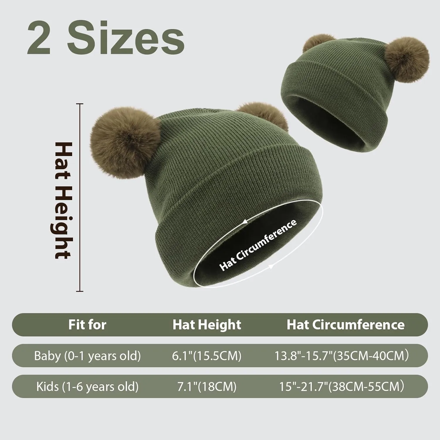 Custom Name Beanie Hats for Baby Girls Boys, Personalized Embroidered Beanies for Infants Toddlers, Winter Knit Hat