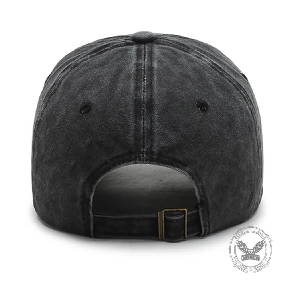 Cute Little Raccoon Vintage Washed Baseball Cap