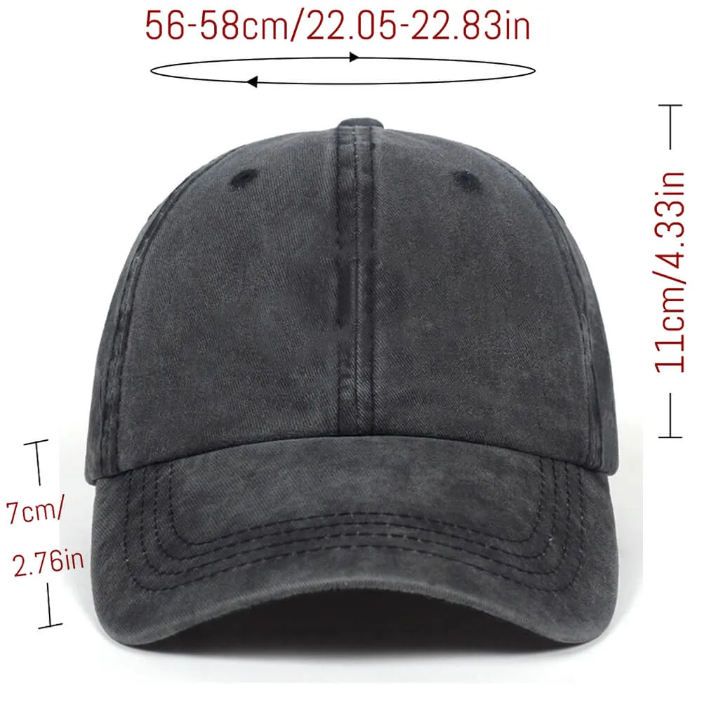 Cute Little Raccoon Vintage Washed Baseball Cap