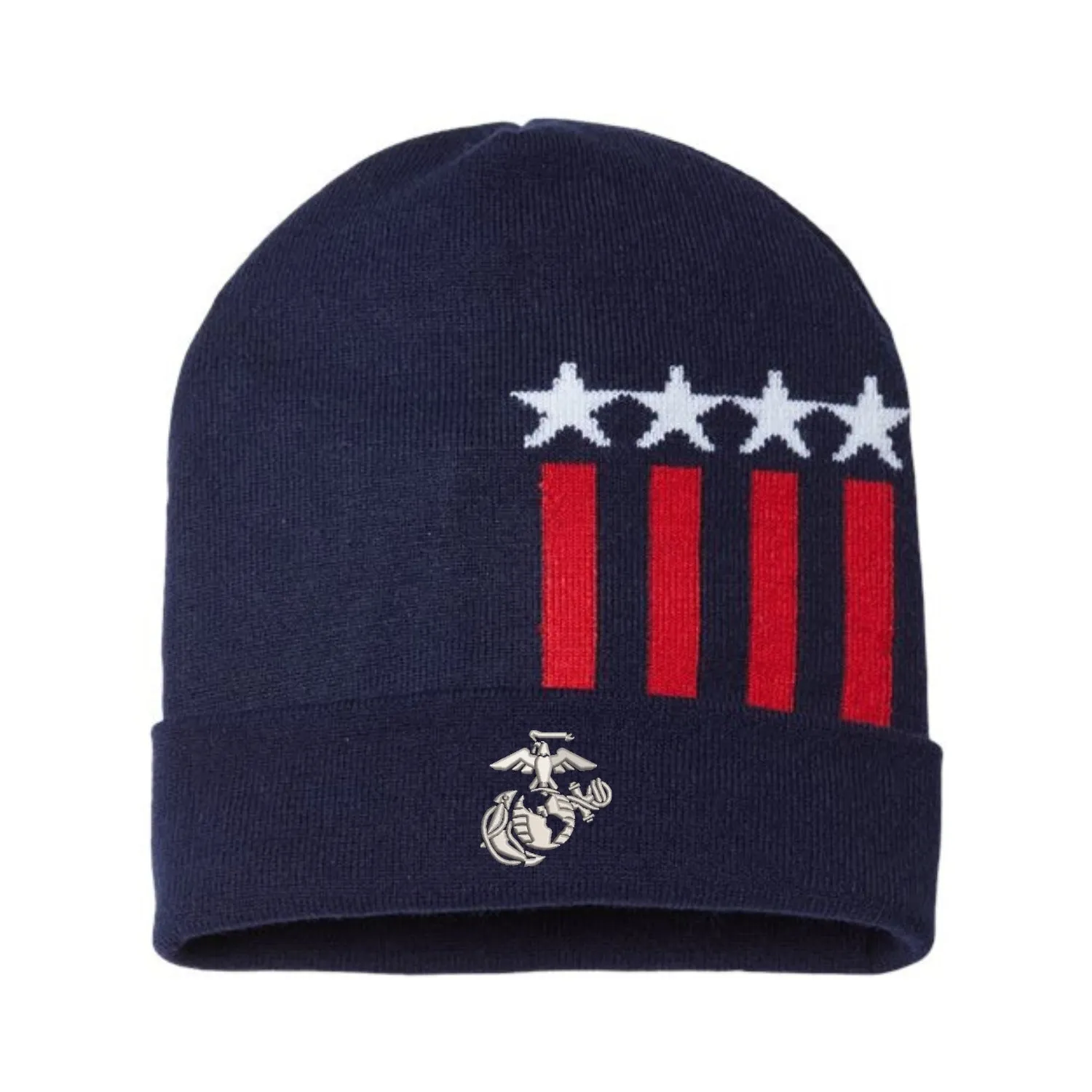 Eagle Globe & Anchor Patriotic Cuffed Watch cap