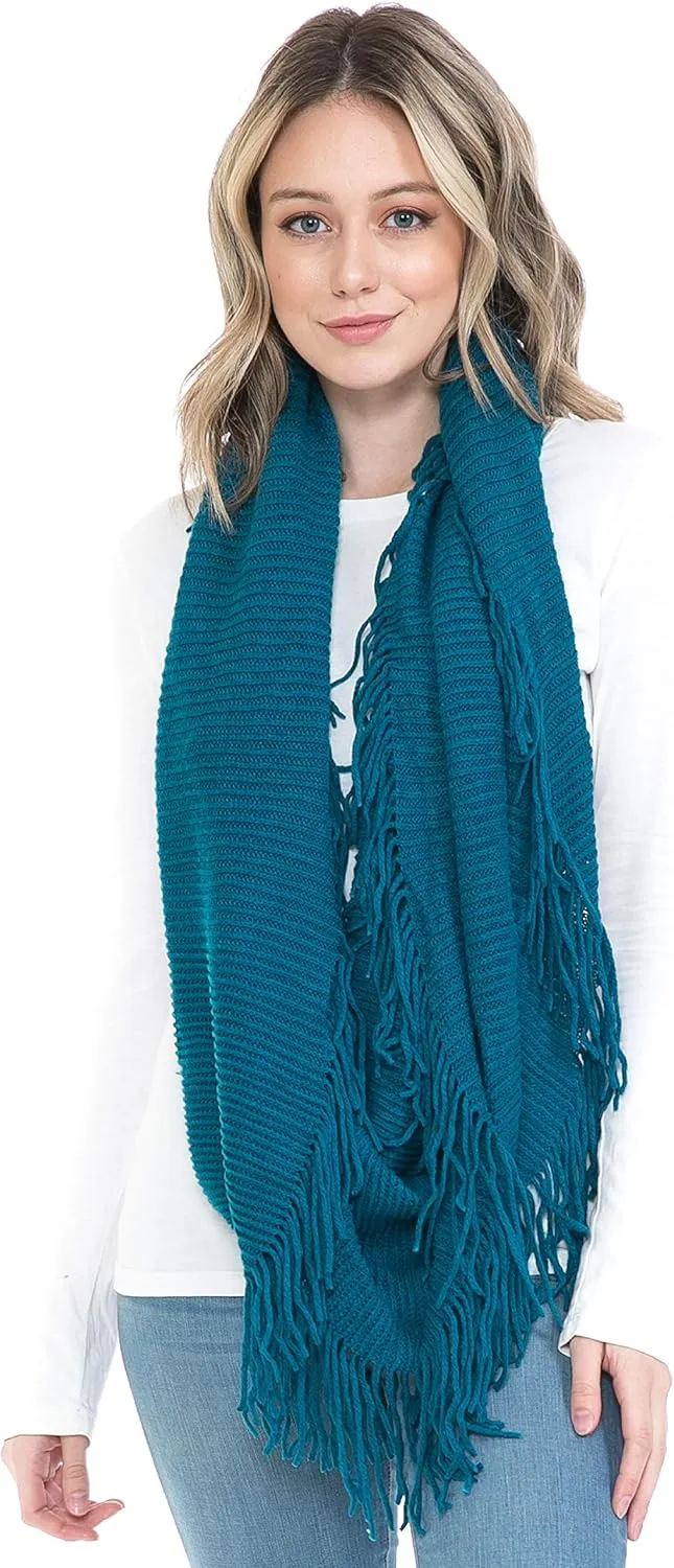 Fall Winter Scarfs for Women Plaid Infinity Scarf for Cold Weather Circle Loop Scarves
