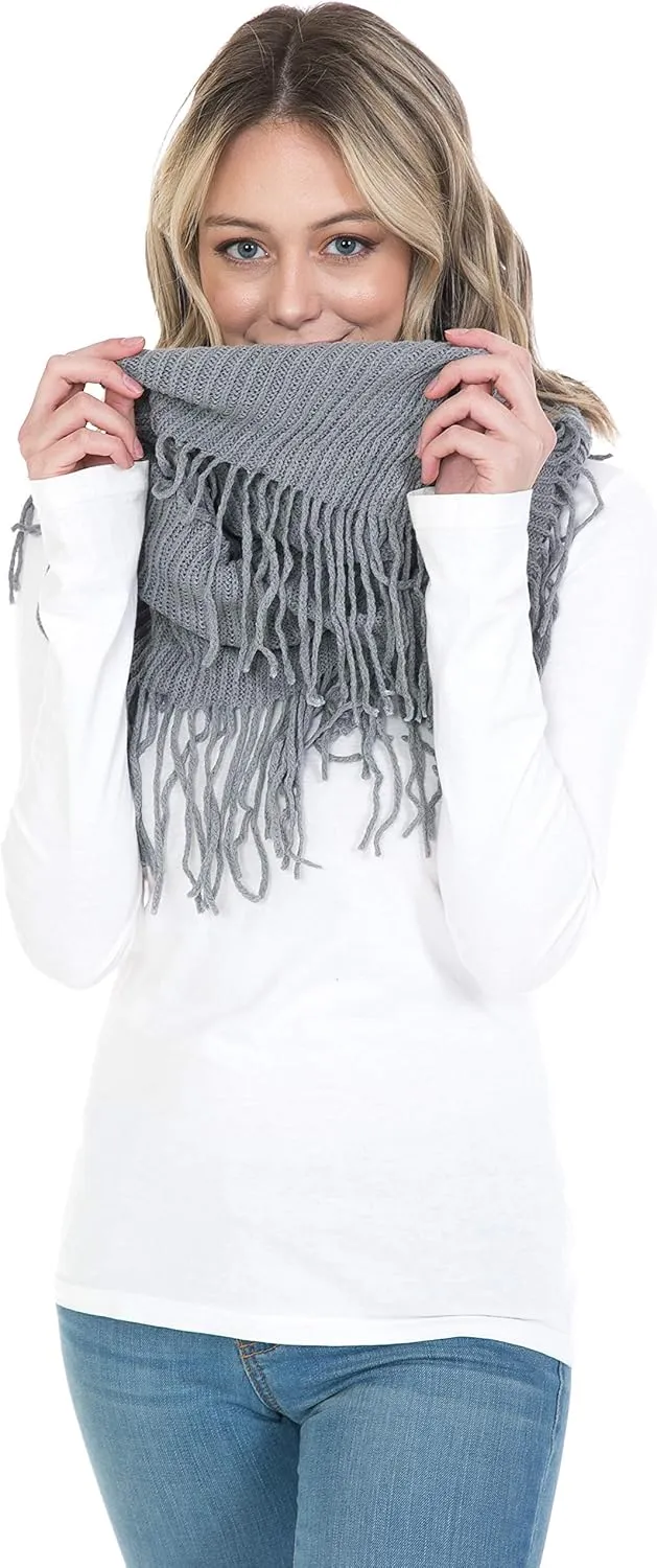Fall Winter Scarfs for Women Plaid Infinity Scarf for Cold Weather Circle Loop Scarves