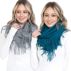 Fall Winter Scarfs for Women Plaid Infinity Scarf for Cold Weather Circle Loop Scarves
