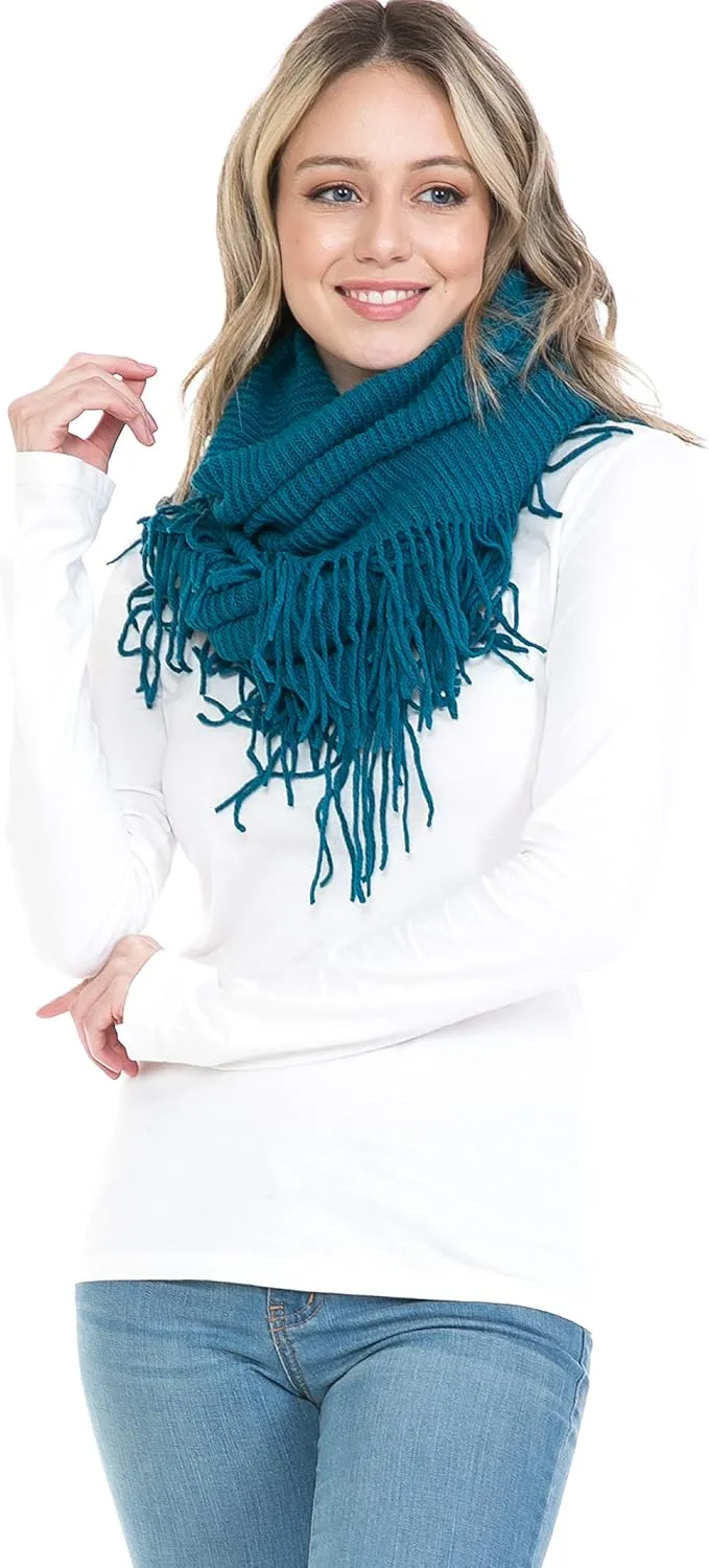 Fall Winter Scarfs for Women Plaid Infinity Scarf for Cold Weather Circle Loop Scarves