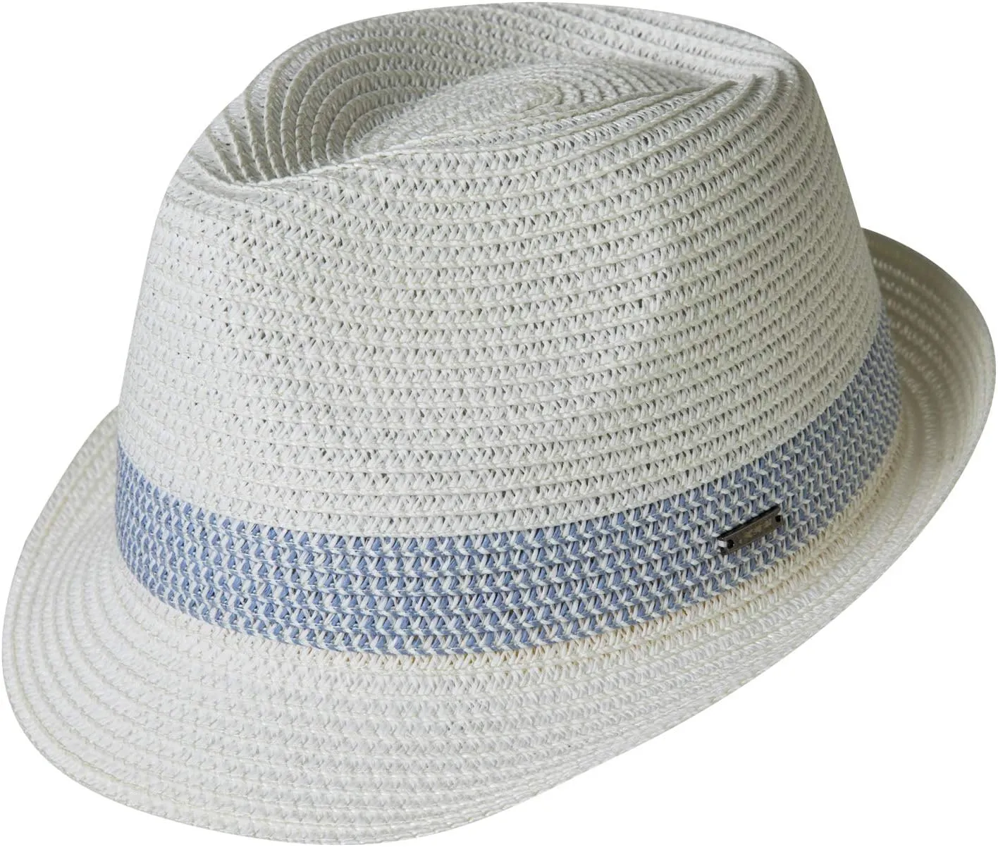 Fancet Packable Straw Fedora Panama Sun Summer Beach Hat Cuban Trilby Men Women 56-67cm
