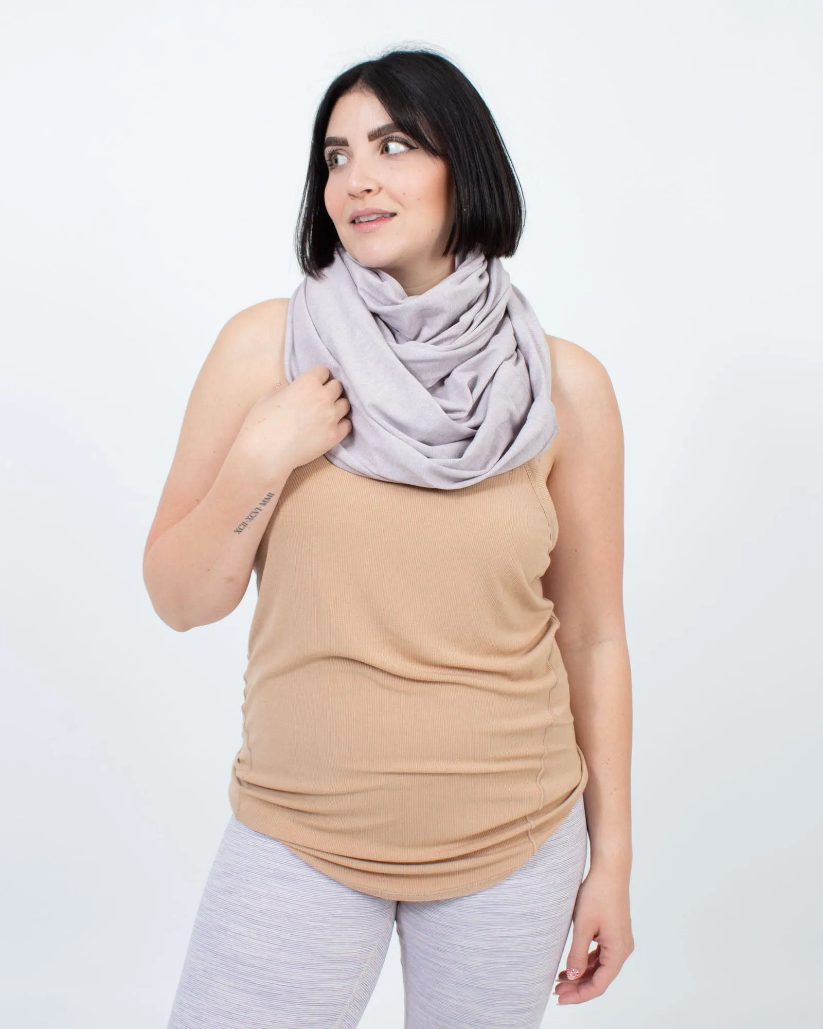 Heather Pink Infinity Scarf