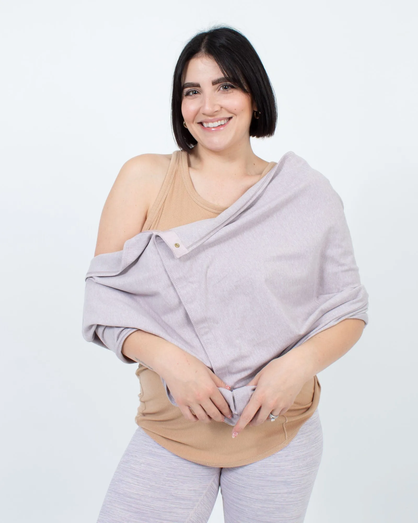 Heather Pink Infinity Scarf