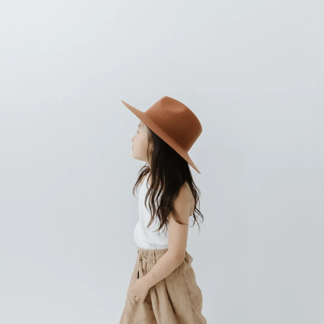 Kids Emma Wide Brim Fedora