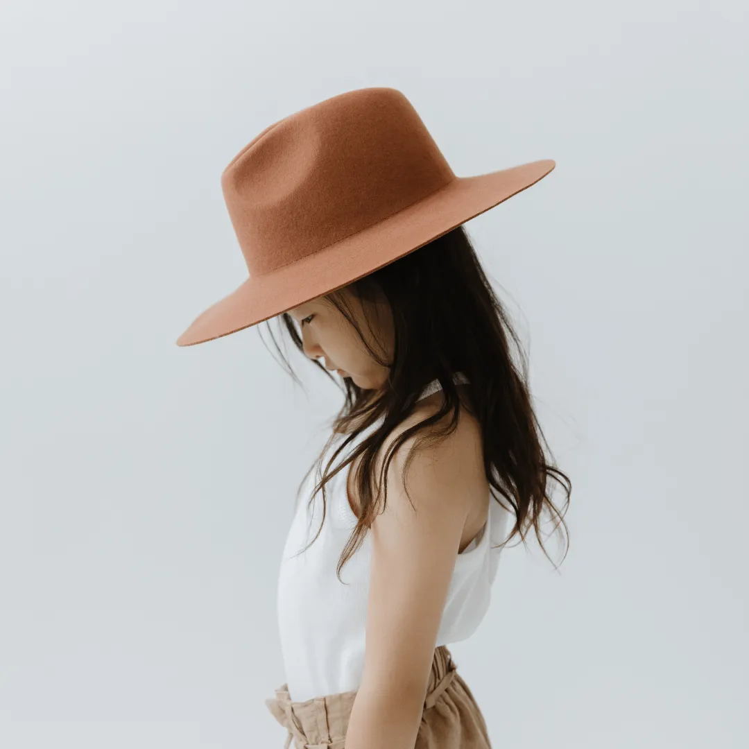 Kids Emma Wide Brim Fedora