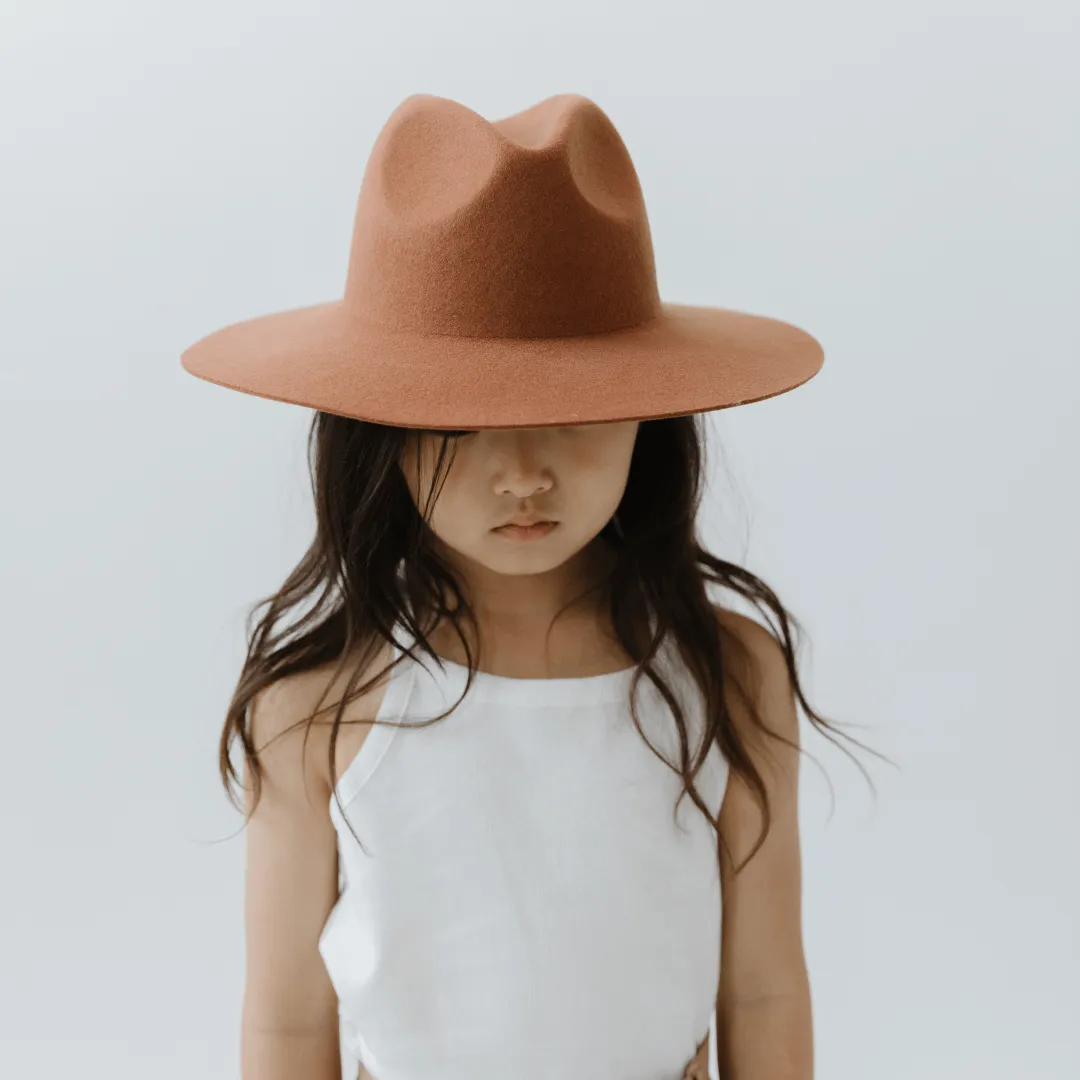 Kids Emma Wide Brim Fedora