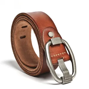 Men's Handmade Leather Casual Belt 15014
