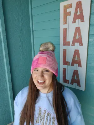 Pink Tie Dye C.C. Beanie