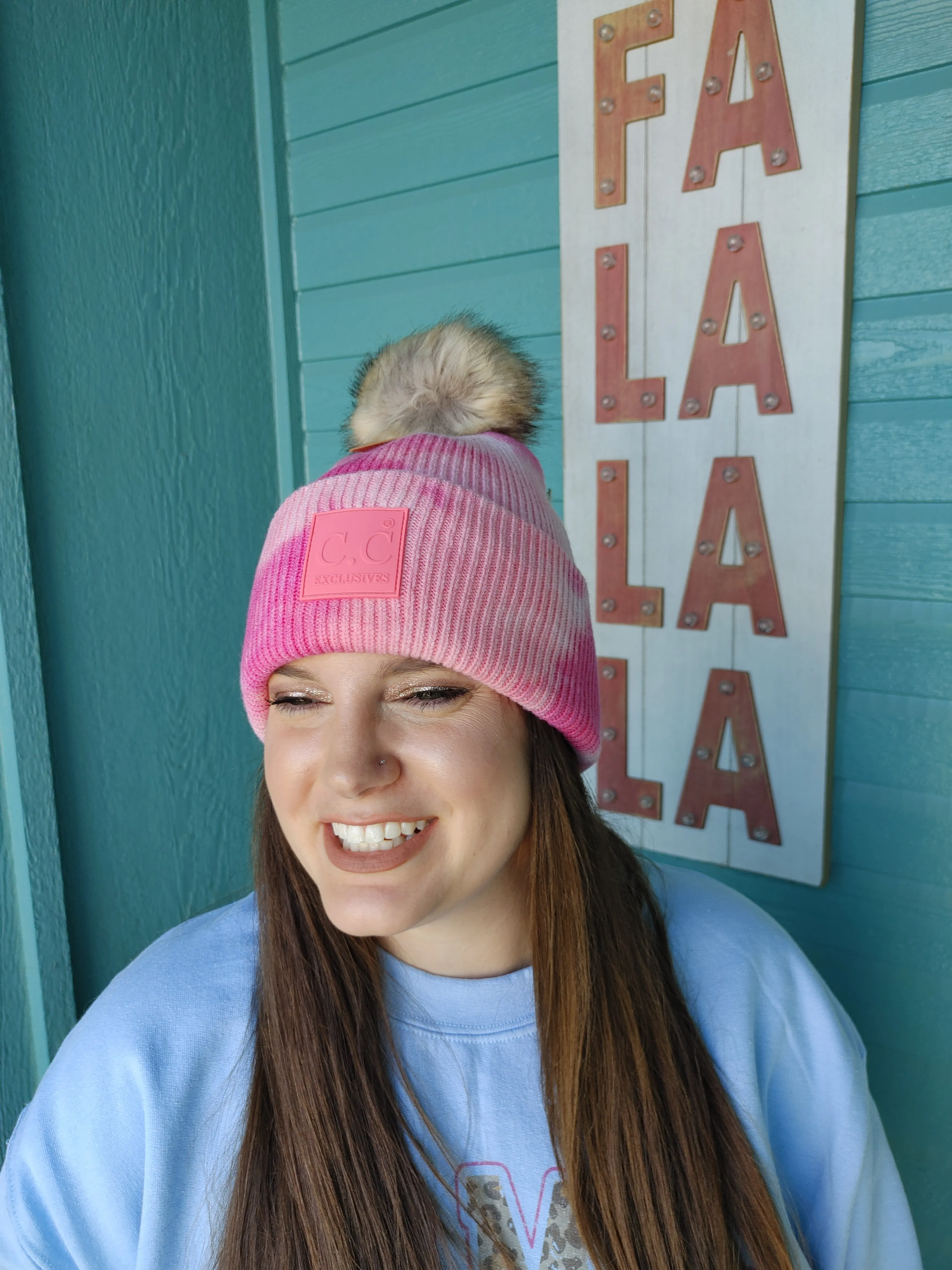 Pink Tie Dye C.C. Beanie