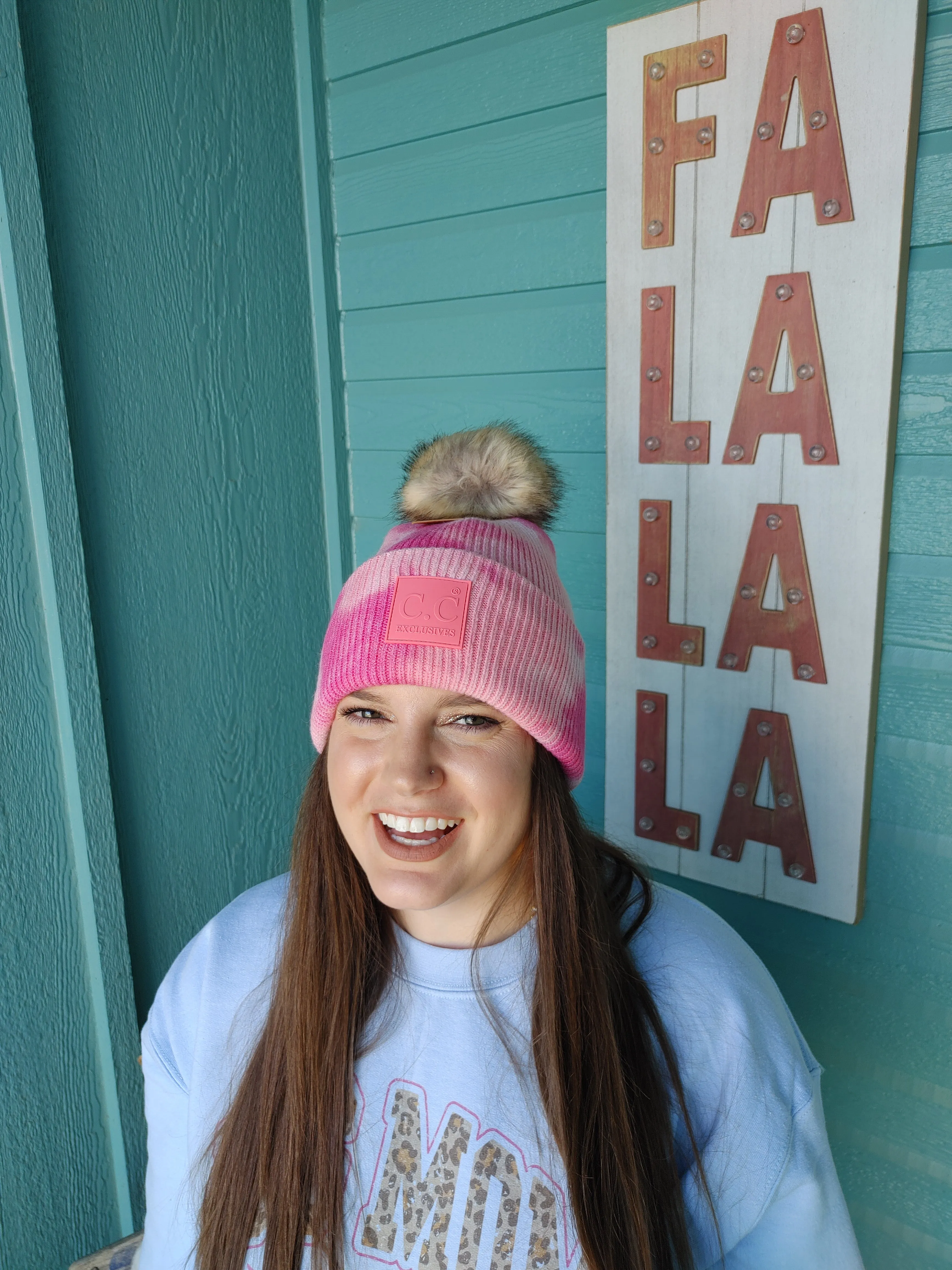 Pink Tie Dye C.C. Beanie