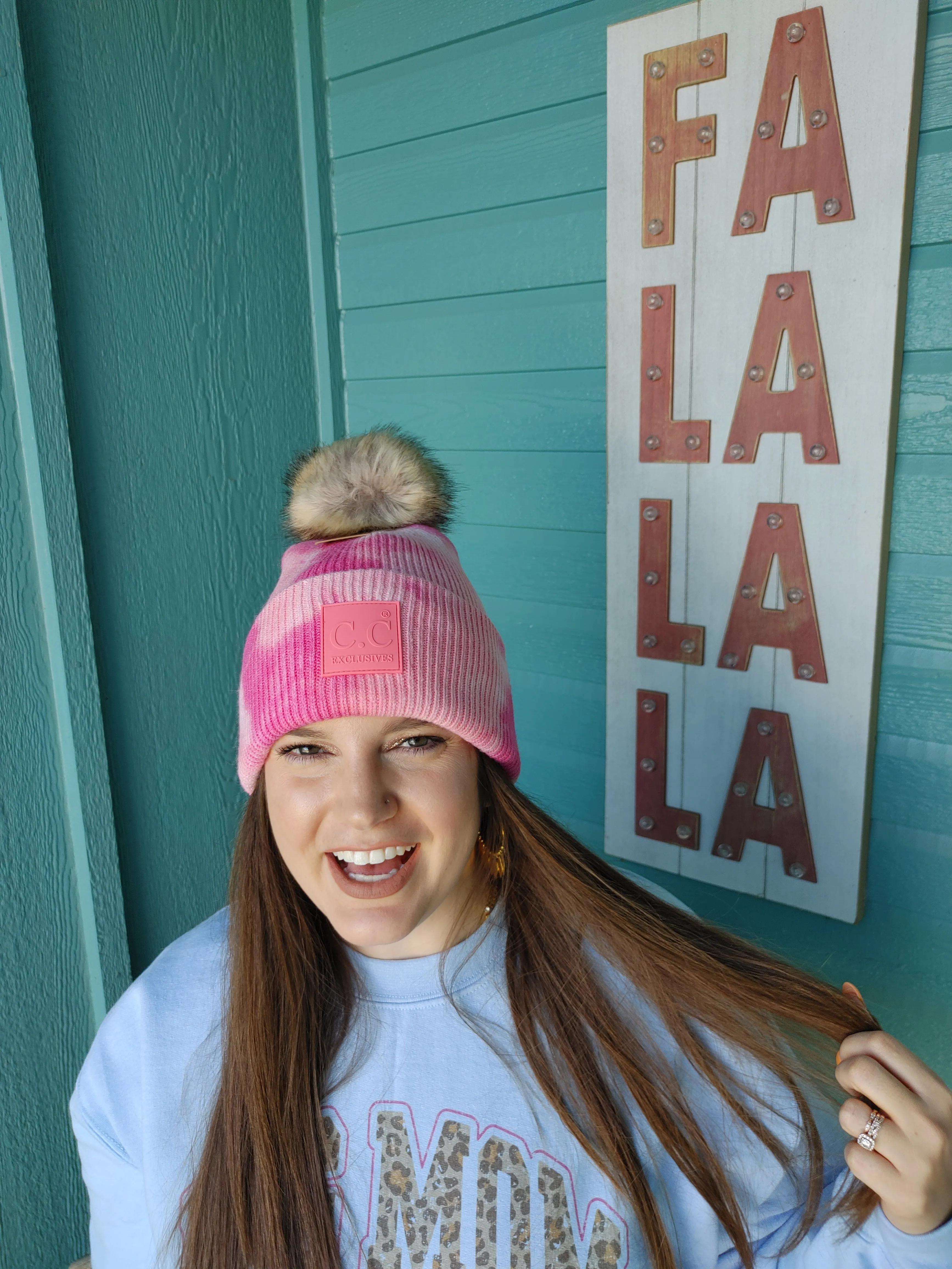 Pink Tie Dye C.C. Beanie