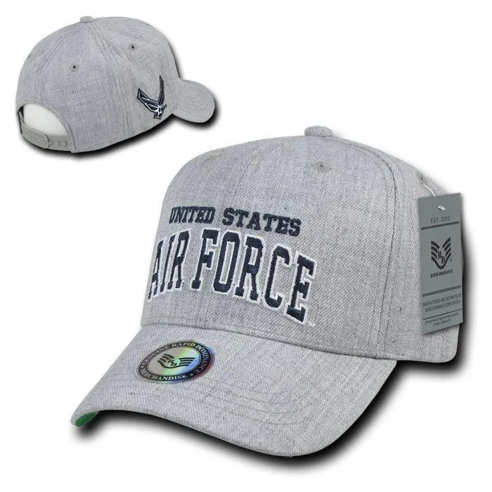 Rapid Dominance Military Air Force Navy Coast Guard Army Marines Grey Baseball Hats Caps