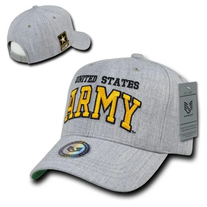 Rapid Dominance Military Air Force Navy Coast Guard Army Marines Grey Baseball Hats Caps