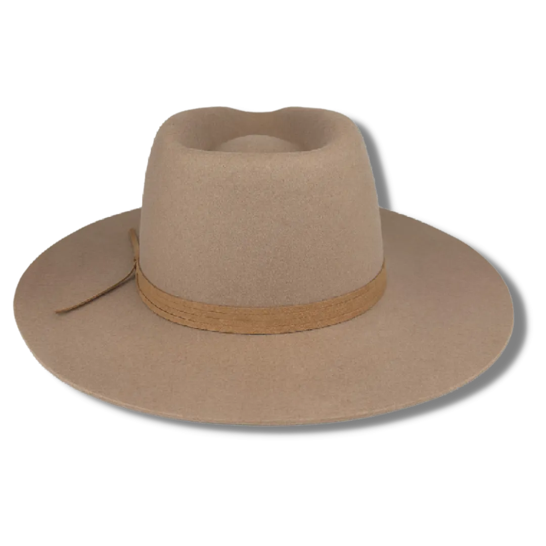 Toni Fedora Hat - Café